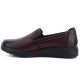 3. Damen-Keilsandalen aus Leder, bordeauxrot, Potocki JE19505