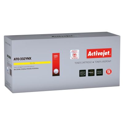 Activejet ATO-332YNX Toner (ersetzt OKI 46508709; Supreme; 3500 Seiten; gelb)