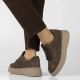 14. Braune Damen-Sneaker aus Leder mit Plateausohle, Modell Filippo DP7982