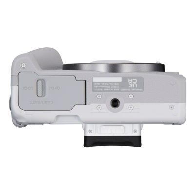 14. Canon EOS R50, Weiß + RF-S 18-45mm F4.5-6.3 IS STM Kit, spiegellose Kamera, 24,2 MP CMOS, 6000 x 4000 Pixel, Weiß