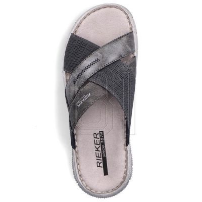 6. Rieker M RKR581 bequeme Flip-Flops, grau