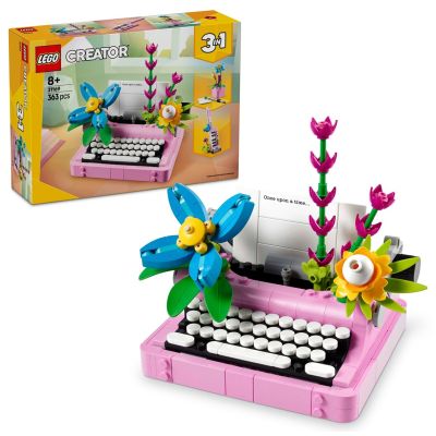 10. LEGO Creator 3-in-1 31169 – Schreibmaschine mit Blumen