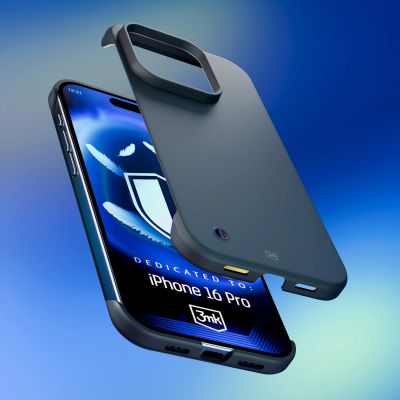 14. 3mk Just20g Matt Case für iPhone 16 Pro – Mattschwarz