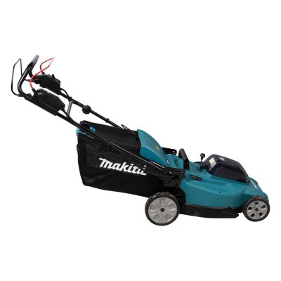 6. Makita DLM481Z Akku-Rasenmäher (Schiebemäher) in Schwarz, Blau und Metallic