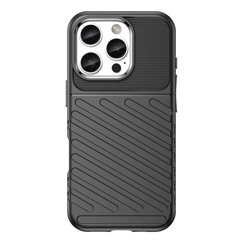 2. Thunder Case Silikon-Schutzhülle für iPhone 16e / 17e – Schwarz
