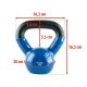 12. Blaue HMS KNV04 Kettlebell aus Gusseisen