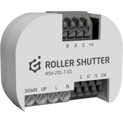 Grenton Rollladenmodul (1 Ausgang) / unterstützt 1-Wire / digitale Eingänge (2 Eingänge) / Unterputzmontage / TF-Bus