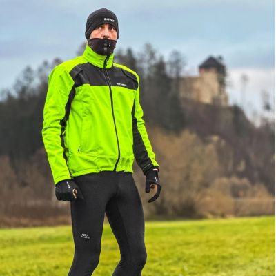 2. Rockbros Herrenjacke YPW055 schwarz-fluoreszierend 3XL