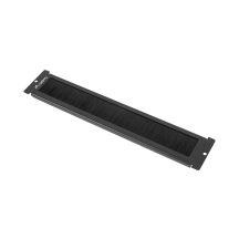 LANBERG Bürstenpanel für 19"-Standgehäuse FF01 mit LCD, zur Montage in Kabeldurchführungen, schwarz