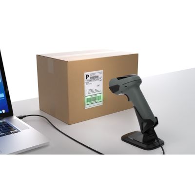 3. Safescan 310-W Handheld 1D/2D CMOS Barcode-Scanner Schwarz, Grau