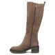 3. Damen-Wildlederstiefel mit Blockabsatz in Taupe Filippo DKZ8310