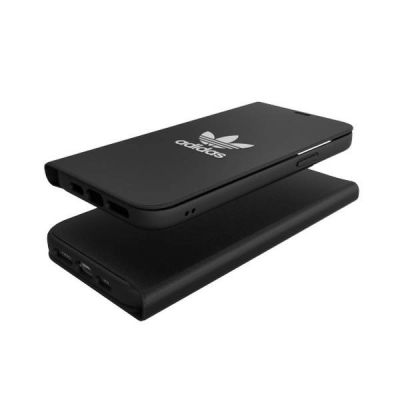 5. Adidas OR Booklet Case BASIC für iPhone 12 Pro Max - Schwarz und Weiß
