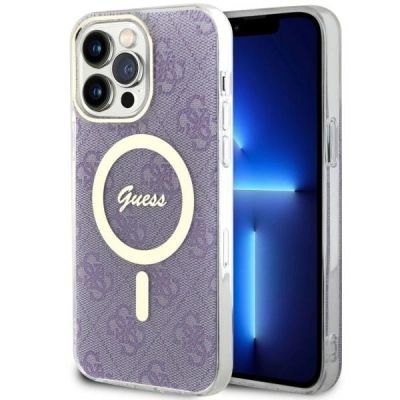 Guess GUHMP14XH4STU iPhone 14 Pro Max 6,7" lila/lila Hardcase 4G MagSafe