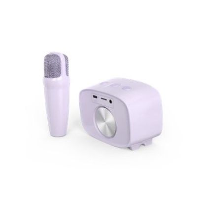3. myFirst Voice 2 - Karaoke-Set für Kinder - Mikrofon und drahtloser Lautsprecher mit Klangveränderungseffekten (lila)