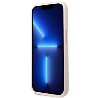 5. Guess 4G Vintage Gold Logo Hülle für iPhone 14 Pro – Rosa