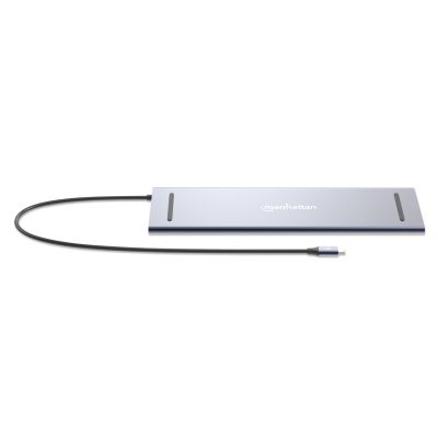 4. MANHATTAN 12-in-1 4K Dockingstation 1xHDMI 2xDP 3xUSB-A