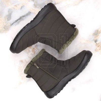 4. Flache isolierte Schneestiefel Potocki W WOL198A grün