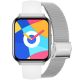 Smartwatch Gravity Silbernes Armband + Armband GT44-4