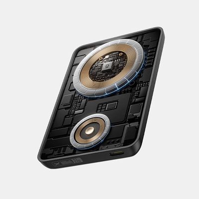 4. Baseus EnerFill FT11 10000mAh 27W MagSafe-kompatible Powerbank für Apple Watch und Smartphones mit 20V/3A 30cm USB-C-Kabel – Schwarz