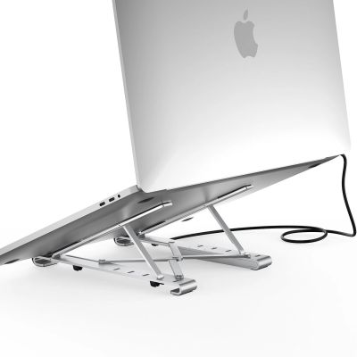 2. Choetech Stand Multifunktionsstation für Laptop PD / USB-C HDMI (4K / 30Hz) / 2xUSB-A / 1xUSB-C / 1xSD / 1xTF schwarz (HUB-M43)