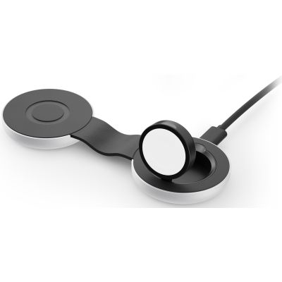 3. Twelve South ButterFly - MagSafe-kompatibles kabelloses Ladegerät für zwei Geräte (Hülle, Netzteil, Stecker für USA, Großbritannien, EU und Australien, 1 m USB-C - USB-C-Stromkabel im Lieferumfang enthalten)