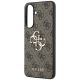 Guess Leder-Schutzhülle mit Metalllogo für Samsung Galaxy A37 5G – Braun