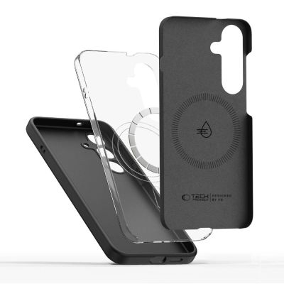 2. Tech-Protect Liquid Silicone MagSafe Case für Samsung Galaxy S25 - Schwarz