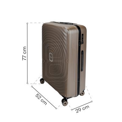 10. SwissBags Echo Koffer 77 cm 17784 Champagner