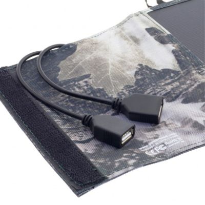 4. PowerNeed ES-5 Solarpanel - 18W Moro Solarladegerät