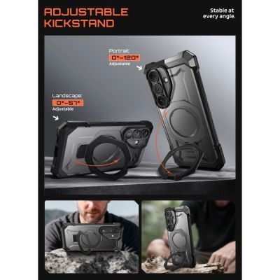 4. Supcase UB Grip Mag MagSafe Hülle für Samsung Galaxy S26 - Schwarz
