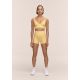 3. CASALL Ultra High Waist Hot Pant Damen-Trainingsleggings Gelb