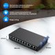8. Extralink Switch PoE CERES 8x 100 Mbit/s PoE/PoE+, 2x RJ45 Uplink 100 Mbit/s, 96 W
