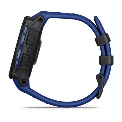 45. GARMIN Instinct 3 AMOLED 45mm Schwarz/Blitzblau Smartwatch