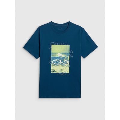 6. Herren-T-Shirt mit Aufdruck, regulär, Größe 4F 4FWSS26TTSHM2783-46S