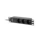3. Lanberg PDU-03E-0200-BK Rack-Steckdosenleiste (3 x Typ E; 16 A (3680 W); 2 m; schwarz)