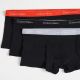 3. Calvin Klein Herren-Boxershorts Relaxed, 3er-Pack, modisch, aus Baumwolle, schwarz und mehrfarbig