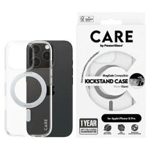 CARE by PanzerGlass Feature Kickstand Case iPhone 16 Pro 6,3" Silber/Silber MagSafe 1326