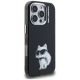 4. Karl Lagerfeld IML Aquarelle Choupette & Logo iPhone 16 Pro Hülle - Schwarz