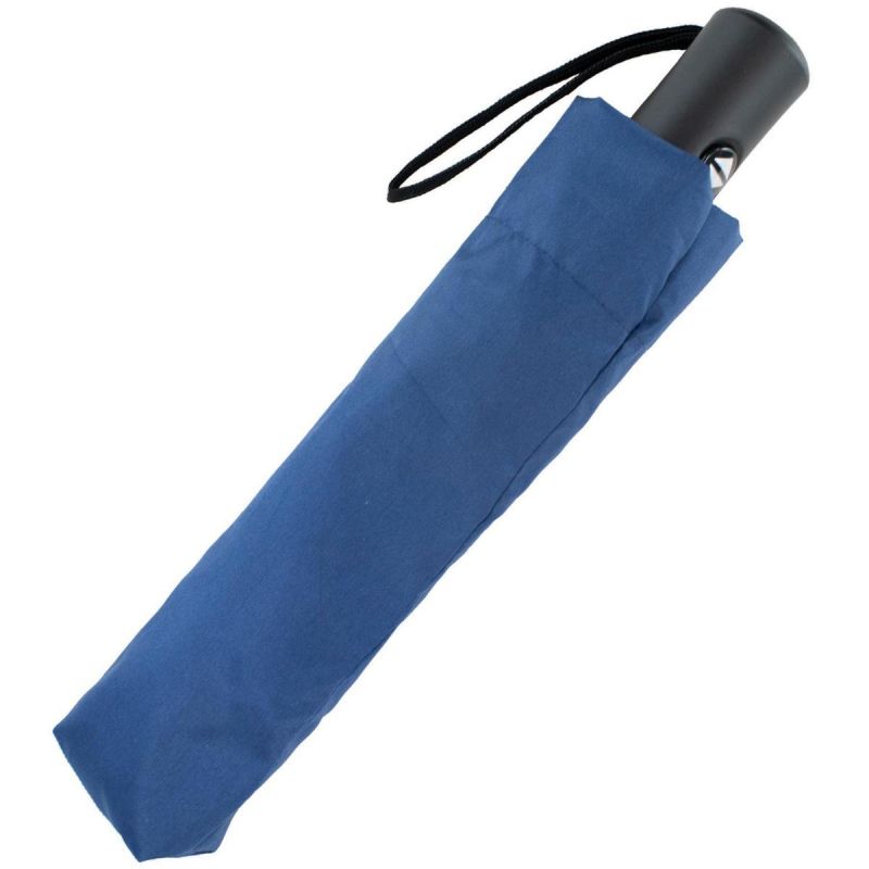 4. Kurzer automatischer Regenschirm, marineblau, SEMI LINE