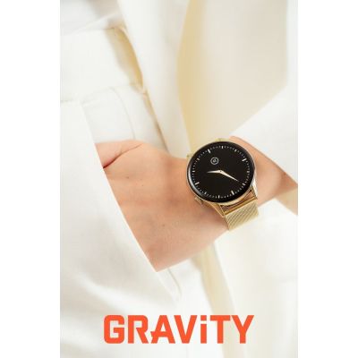 3. Smartwatch Gravity Gold Strap + Bracelet GT11-2