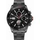 GRAVITY GT16-2 Schwarze Herren-Smartwatch mit schwarzem Armband