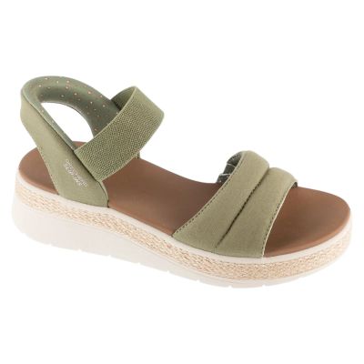Skechers Slip-Ins: BOBS Sun Ray 114413-OLV Grün Größe 36