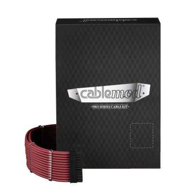 5. CableMod C-Series PRO ModMesh Kit für Corsair AXi/HXi/RM (Gelbes Etikett) - Blutrot