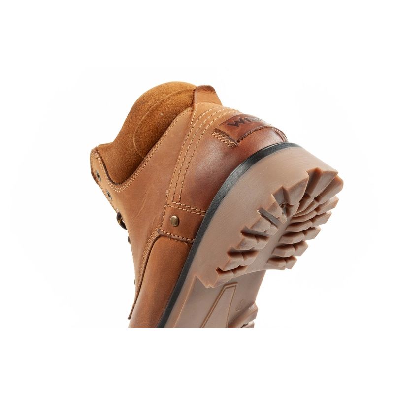 7. Wrangler Yuma Herrenstiefel Chelsea Boots Elegantes Leder Braun Weiß