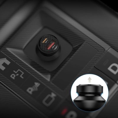 3. Tech-Protect CC45W Autoladegerät USB-C PD 45W / USB-A QC 3.0 - Schwarz