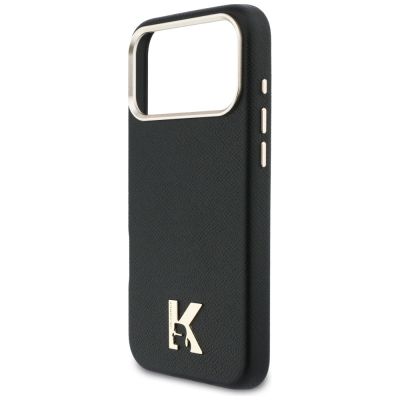 6. Karl Lagerfeld MagSafe Hülle mit Karl-Kopf-Logo für iPhone 17 Pro Max – Schwarz