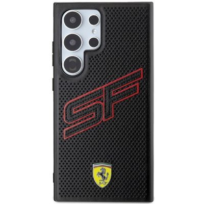 3. Ferrari Big SF Perforierte Hülle für Samsung Galaxy S24 Ultra – Schwarz