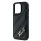 6. Karl Lagerfeld Diagonal Quilted Script Hülle für iPhone 13 Pro Max – Schwarz