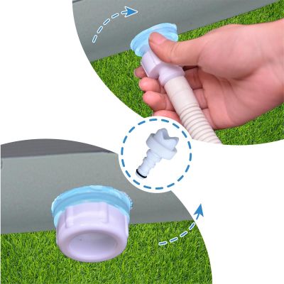 6. Ovaler Rahmenpool 305 x 76 cm, extrem robust, 12015V63