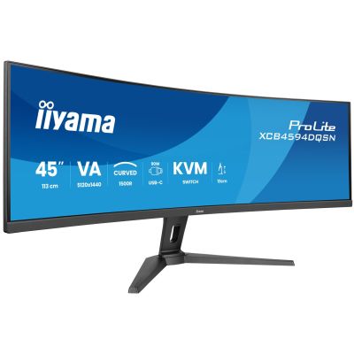 9. iiyama G-MASTER 45" LCD Curved Bus. UWQHD Computermonitor 114,3 cm (45") 5120 x 1440 px Dual QHD LED Schwarz